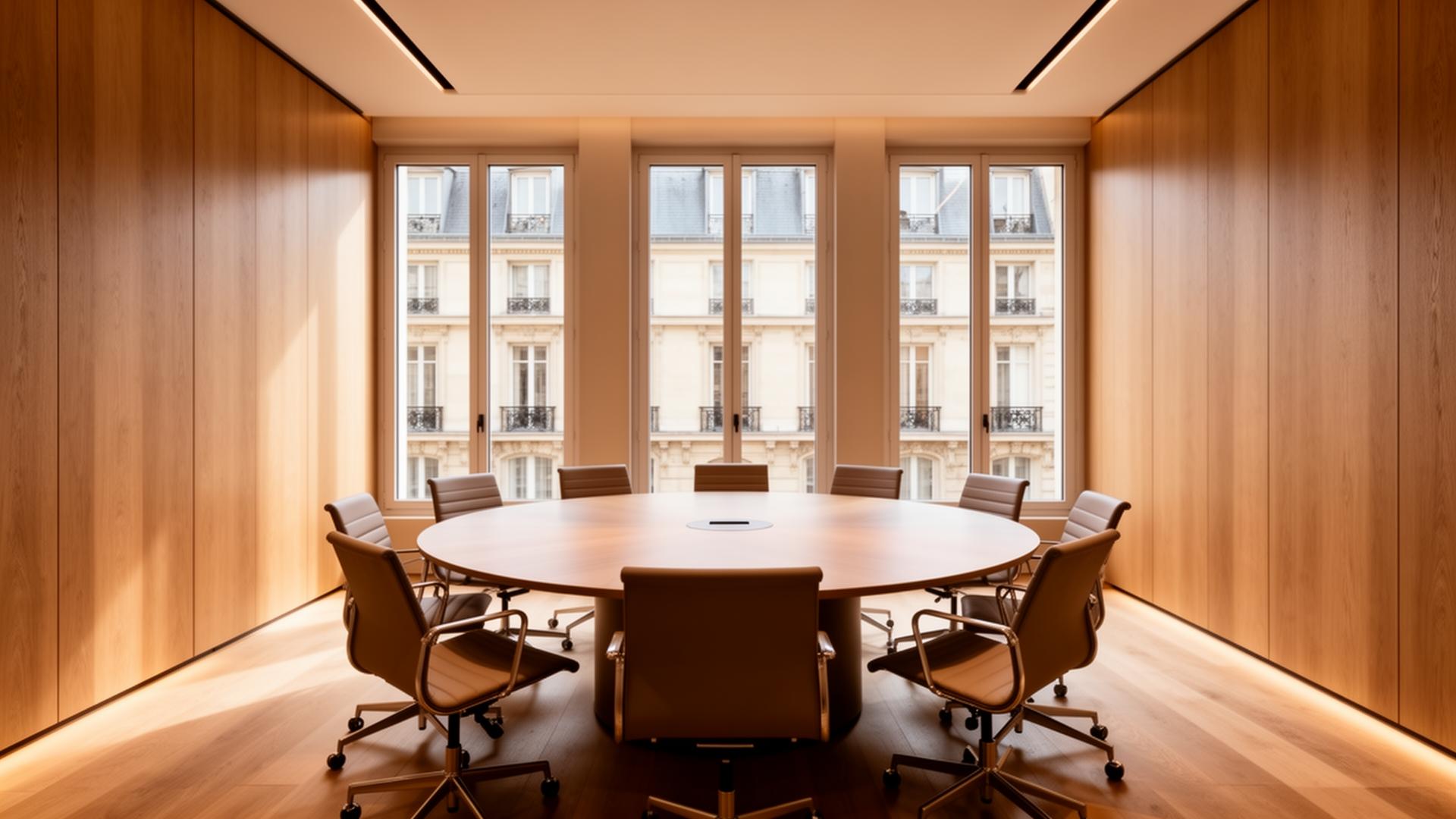 Salle de réunion lumineuse